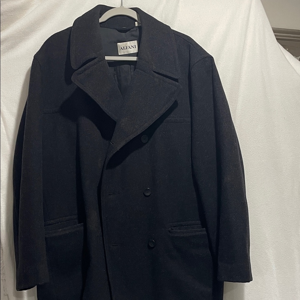 Alfani Dark Gray Men's Pea Coat